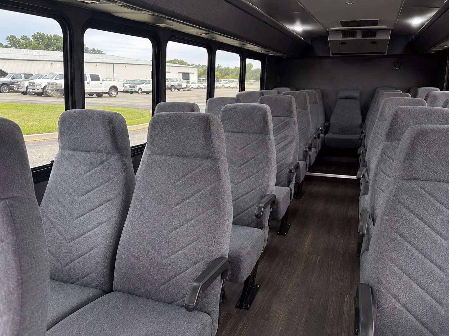 shuttle buses between stockton hotels and convention venues on a tight schedule