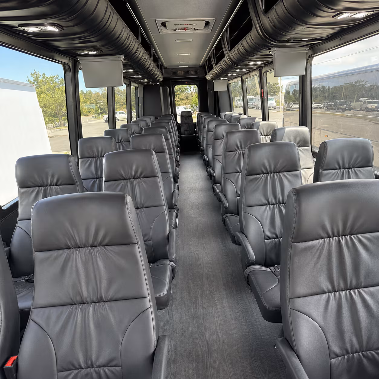 stockton 25 passenger minibus inside