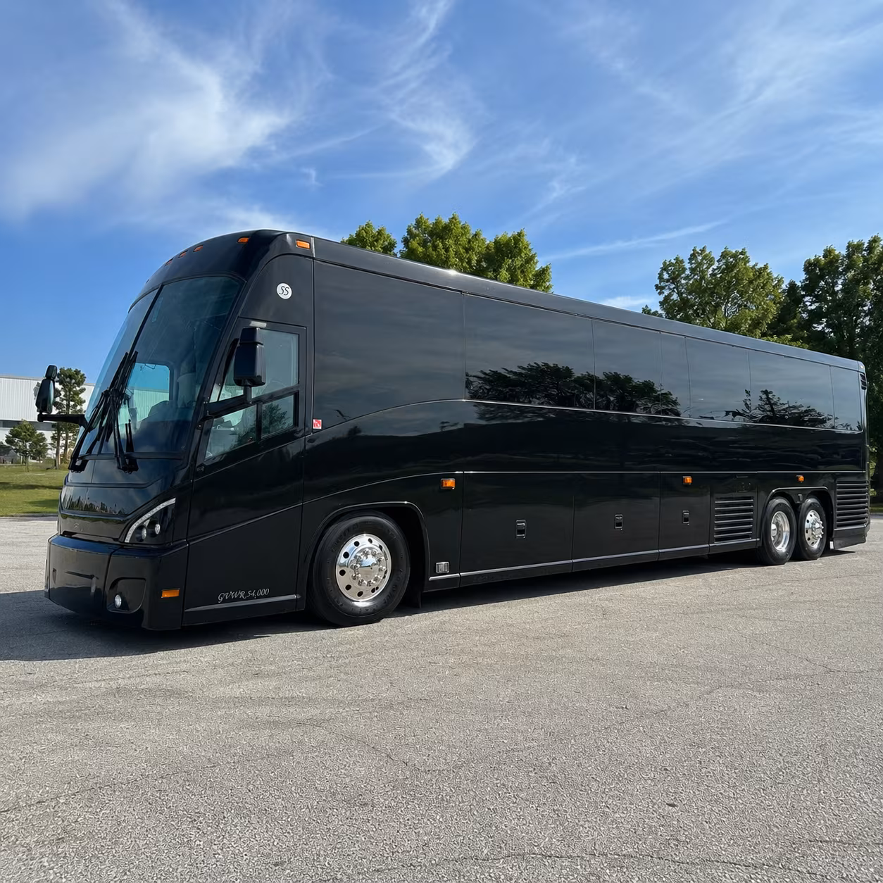 stockton 47 passenger charter bus