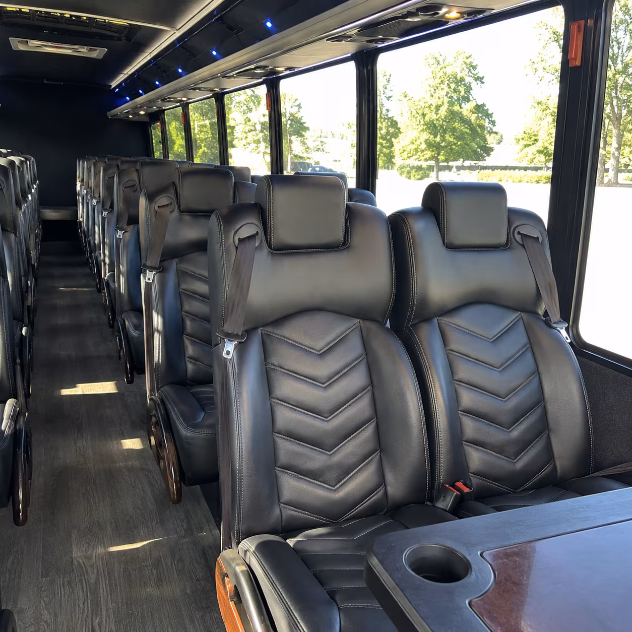 stockton event transportation onboard seating