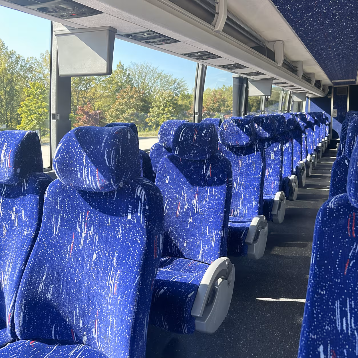 stockton field trip transportation onboard seating