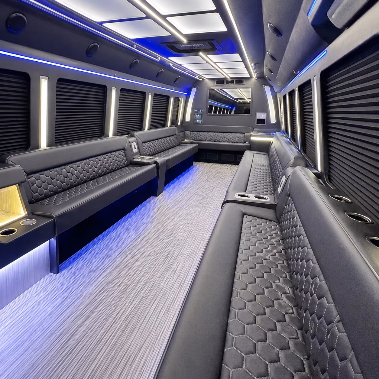stockton party bus inside